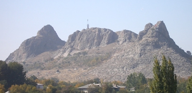 Гора "Трон Соломона"  в Туркестане
